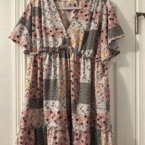 Floral Patchwork Dress